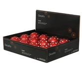 Kerstballen glas d8cm kerstrood a2 - afbeelding 2