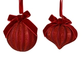 Kerstballen glas d8cm ossenbloed a2 - afbeelding 1