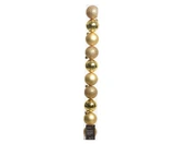 Decoris onbreekbare kerstballen lichtgoud 6 cm - afbeelding 1
