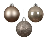 Kerstballen plastic d6cm Smokey prl 10st - afbeelding 4