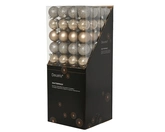 Kerstballen plastic d6cm Smokey prl 10st - afbeelding 2