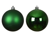 Kerstballen plc d10cm jolly groen 4st - afbeelding 2