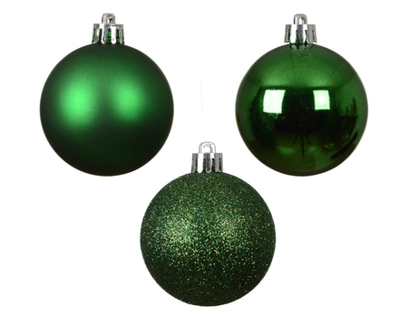 Kerstballen plc d6cm jolly groen 10st - afbeelding 3