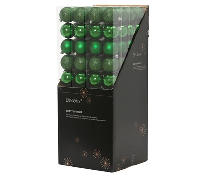Kerstballen plc d6cm jolly groen 10st - afbeelding 2
