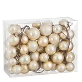 Kerstballen Slinger creme - l180cm