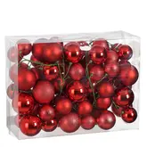 Kerstballen Slinger rood - l180cm