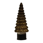 Kerstboom draaiend led 35x13cm brns