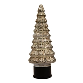 Kerstboom draaiend led 35x13cm goud