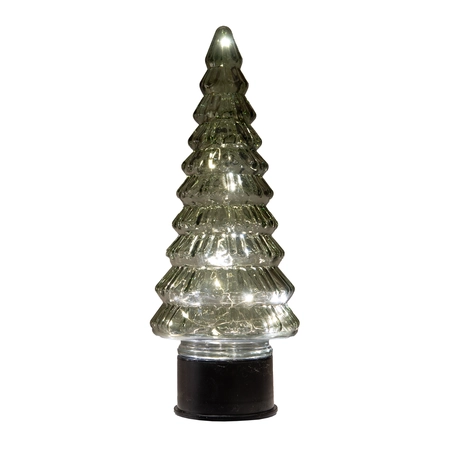 Kerstboom draaiend led 35x13cm grn