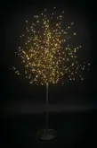 Kerstboom LED Fausto M zwart - 150 cm