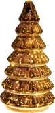 Kerstboompje 10led 18.5x9.5cm brns