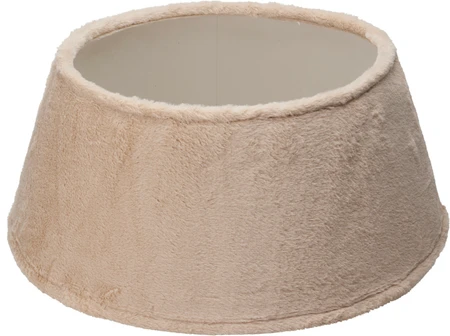 Kerstboomrok 55cm Faux Fur Beige