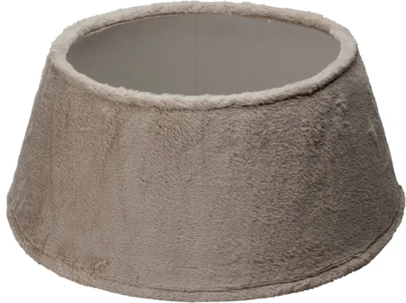 Kerstboomrok 55cm Faux Fur Taupe