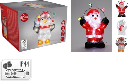 Kerstfiguur Acryl 30cm (1 stuk, div. soorten) - afbeelding 1