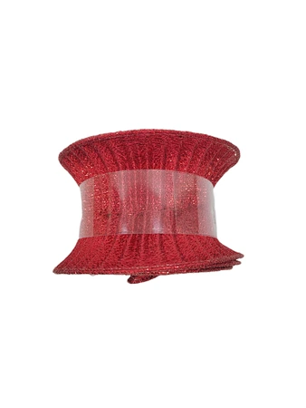 Kerstlint twist - B7xL270cm Rood