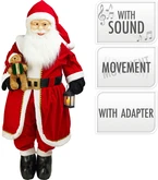 Kerstman 200cm Met Muziek - afbeelding 1