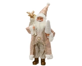 Kerstman plastic L35b16h60cm champagne