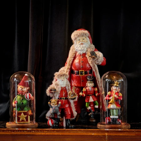 Kerstman polyresin l9.5b11h22cm rd - afbeelding 2