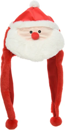 Kerstmuts Pluche 50cm (1 stuk, div. soorten) - afbeelding 2
