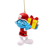 Kerstornament Brainy Smurf kerst resin 8.5 cm
