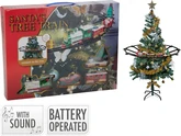 Kersttrein rijdend  23-delige set op batterijen - afbeelding 1