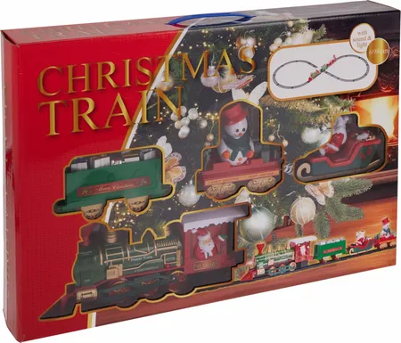 Kersttrein set 39-delig op batterijen