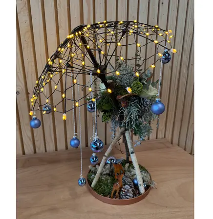 Kerstworkshop 'Schuilen onder de Kerstparaplu' (zaterdag 5 december) (TuinWereld Wijchen)