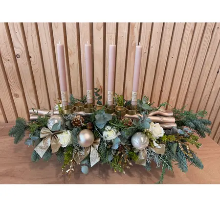 Kerstworkshop 'Sfeervolle Adventskandelaar' (vrijdag 11 december) (TuinWereld Wijchen)