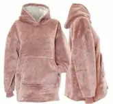 Kids oversized hoodie 75x63cm old pink