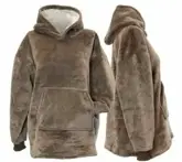 Kids oversized hoodie 75x63cm taupe