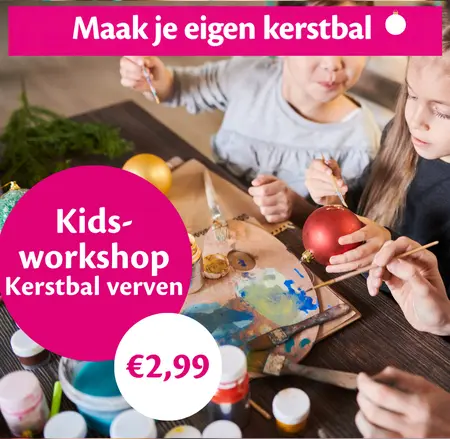 Kinderworkshop Kerstbal verven (TuinWereld Wijchen)