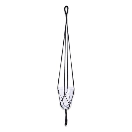 Knot pothouder hangend zwart - h140xd15cm