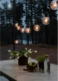 Konstsmide LED lichtsnoer 10 lampen 10 meter 7W met dimmer, startsnoer - afbeelding 2