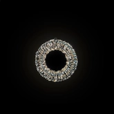 Krans D 38 cm shiny gold 480 LED timer/dimmer