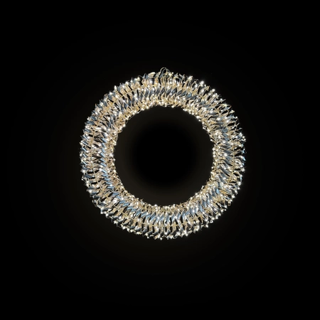 Krans D 50 cm shiny gold 600 LED met timer/dimmer