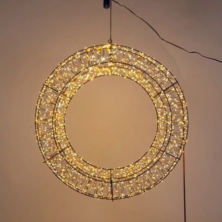 Krans metaal 1800led 58x12cm luxery - afbeelding 2