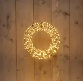 Anna's Collection Krans verlicht 1200 flash lampjes 36 x 8 cm - afbeelding 2