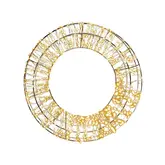 Anna's Collection Krans verlicht 1400 flash lampjes 48 x 10 cm - afbeelding 1