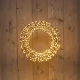 Anna's Collection Krans verlicht 1400 flash lampjes 48 x 10 cm - afbeelding 2