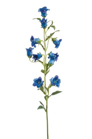 Kunstbloem Campanula spray blauw 88cm