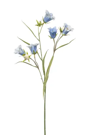Kunstbloem Campanula spray x3 lt blue 65cm