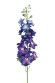 Kunstbloem Delphinium spray dk blauw 95cm