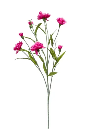Kunstbloem Dianthus mini spray 70cm beauty