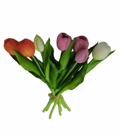 Kunsttulpen bos 7 stuks 32 cm