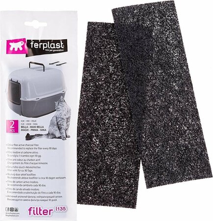 Ferplast Koolfilter - Kattentoiletten - 2 stuks