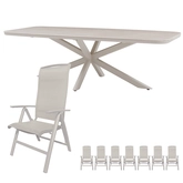 La Palma dining set zand voor 6 personen - afbeelding 1