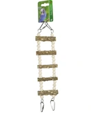 Boon vogelspeelgoed ladder/brug 5-traps met kralen 29 centimeter
