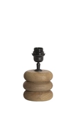 Light & Living Lamp base Ø12x12 cm BUDONGO wood grey-dark brown - afbeelding 1
