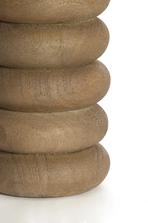 Light & Living Lamp base Ø12x21 cm BUDONGO wood grey-dark brown - afbeelding 4