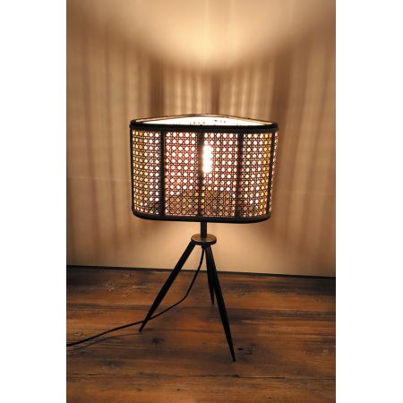 Lamp rattan H54cm - afbeelding 4
